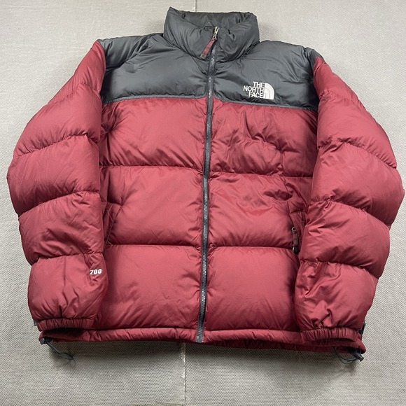 The North Face Jacket Mens XXL Retro Nuptse 1996 Red Goose Full Zip Puffer 700 - Picture 1 of 16